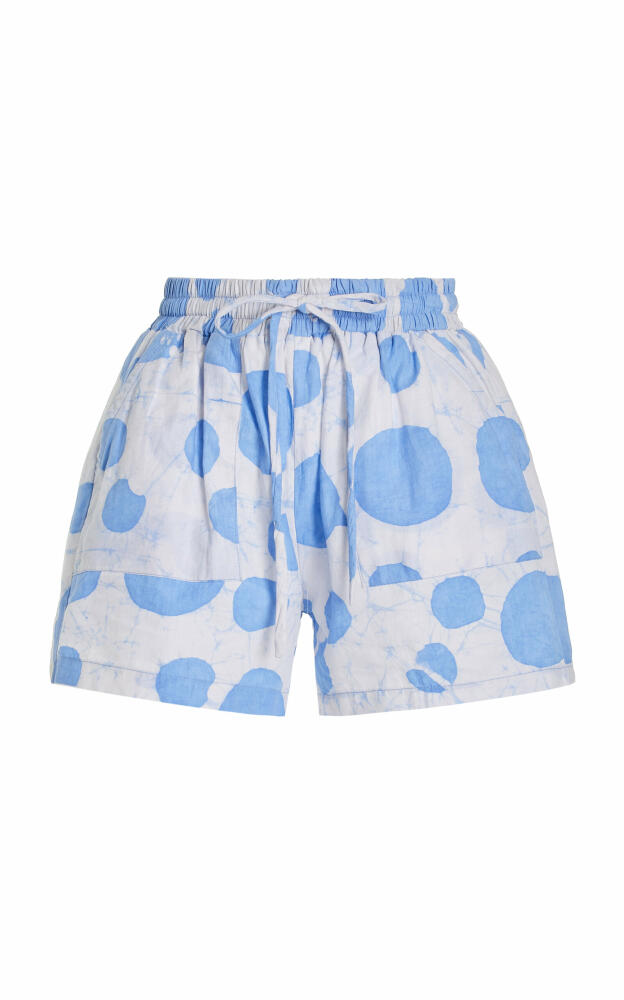 Busayo - Tolade Cotton Shorts - Blue Cover