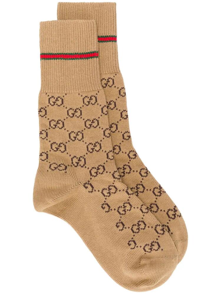 Gucci GG pattern socks - Neutrals Cover