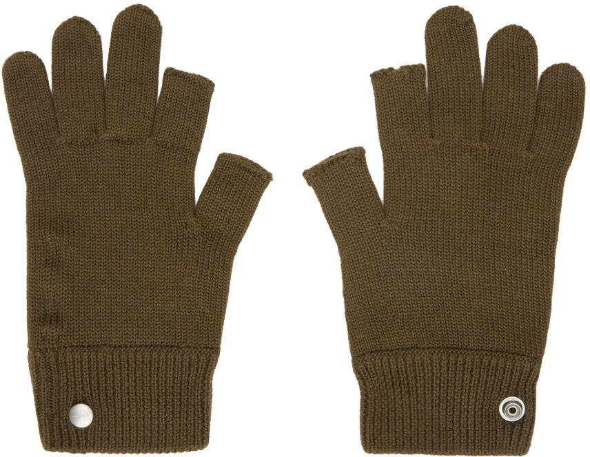 Rick Owens Khaki Porterville Touchscreen Gloves Cover