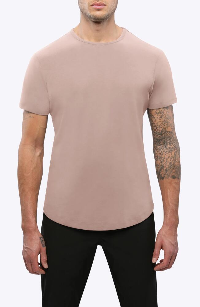 Cuts AO Curve Hem Cotton Blend T-Shirt in Desert Sandstone Cover