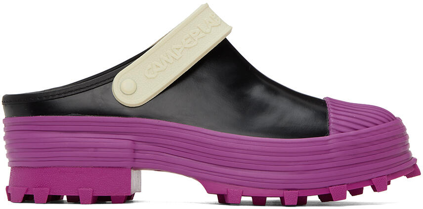 CAMPERLAB Black & Purple Traktori Clogs Cover