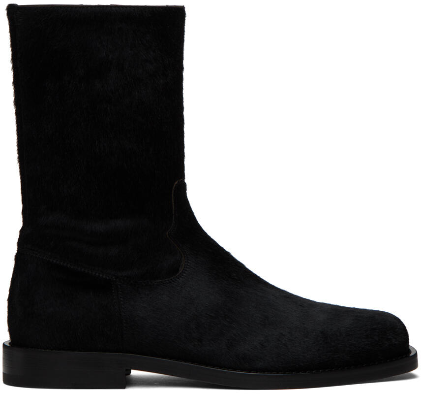 Dries Van Noten Black Zip Boots Cover