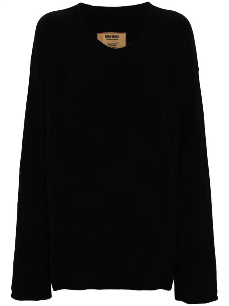 Uma Wang long-sleeve sweater - Black Cover