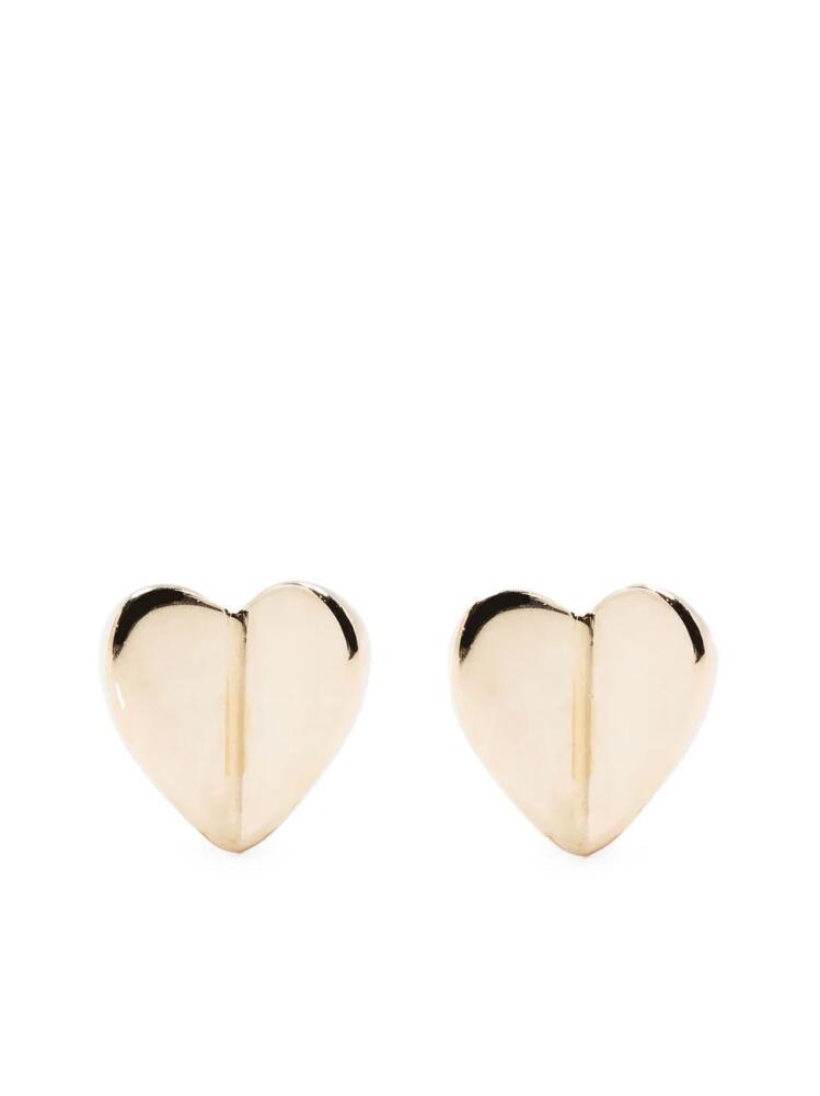 Dinny Hall 10kt yellow gold Folded Hearts stud earrings Cover