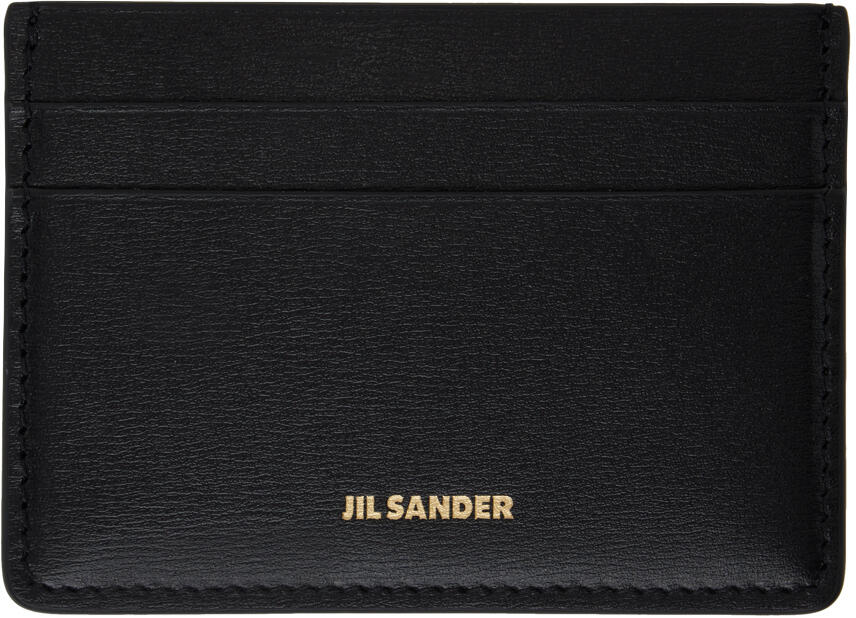 Jil Sander Black Credit Card Holder Cover