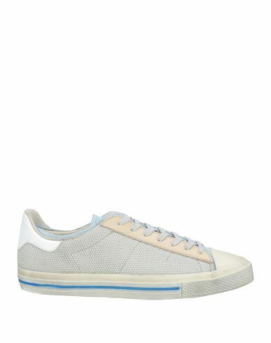 Hidnander Man Sneakers Off white Textile fibers, Leather Cover