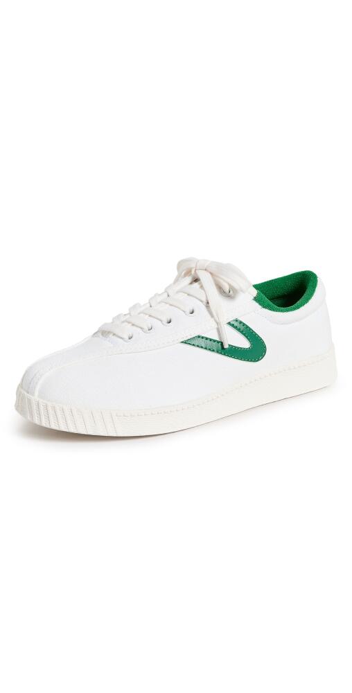 Tretorn Canvas Sneakers White/Green Cover