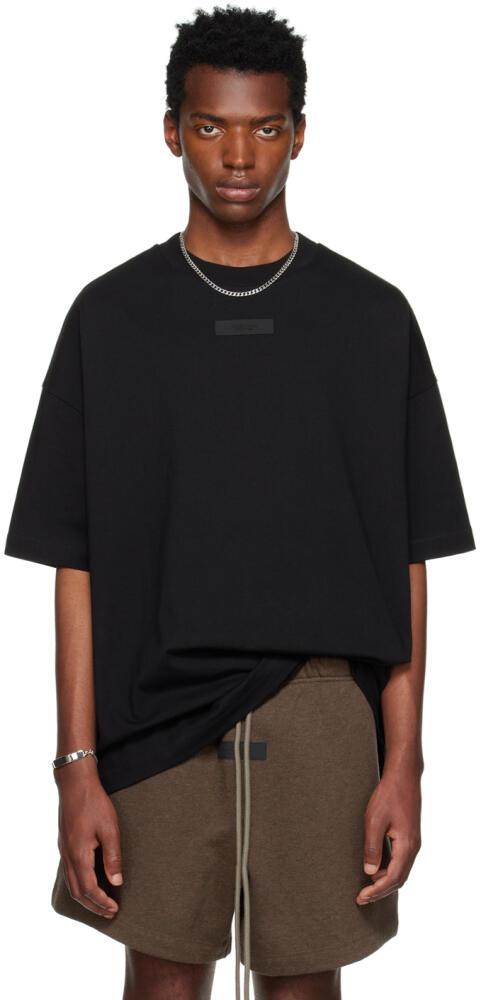 Fear of God ESSENTIALS Black Crewneck T-Shirt Cover