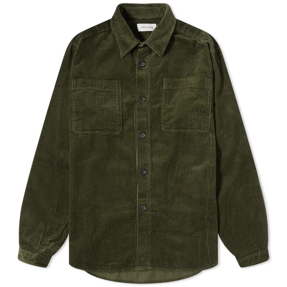 Oliver Spencer Men's Cord Treviscoe Shirt in Green Cover