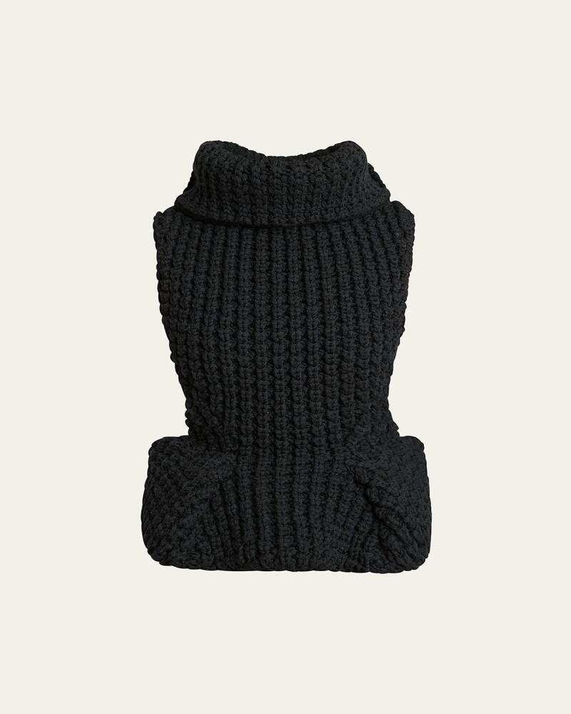 Givenchy Structured Turtleneck Cable Wool Top Cover