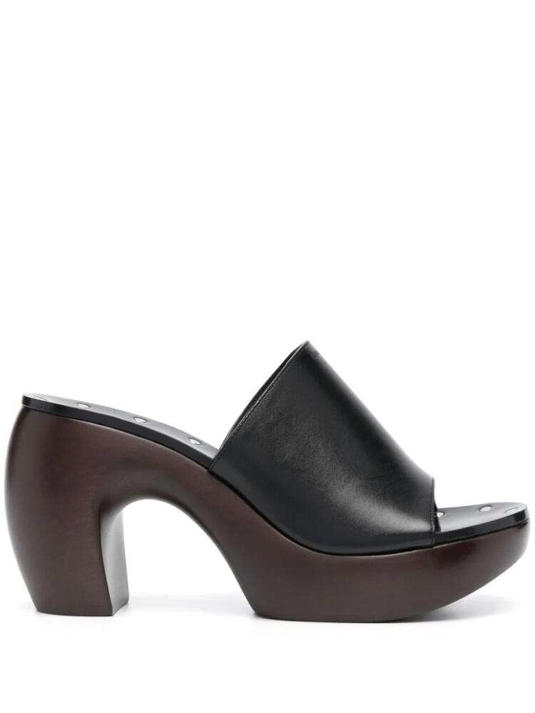 Givenchy G Clog 95mm leather mules - Black Cover