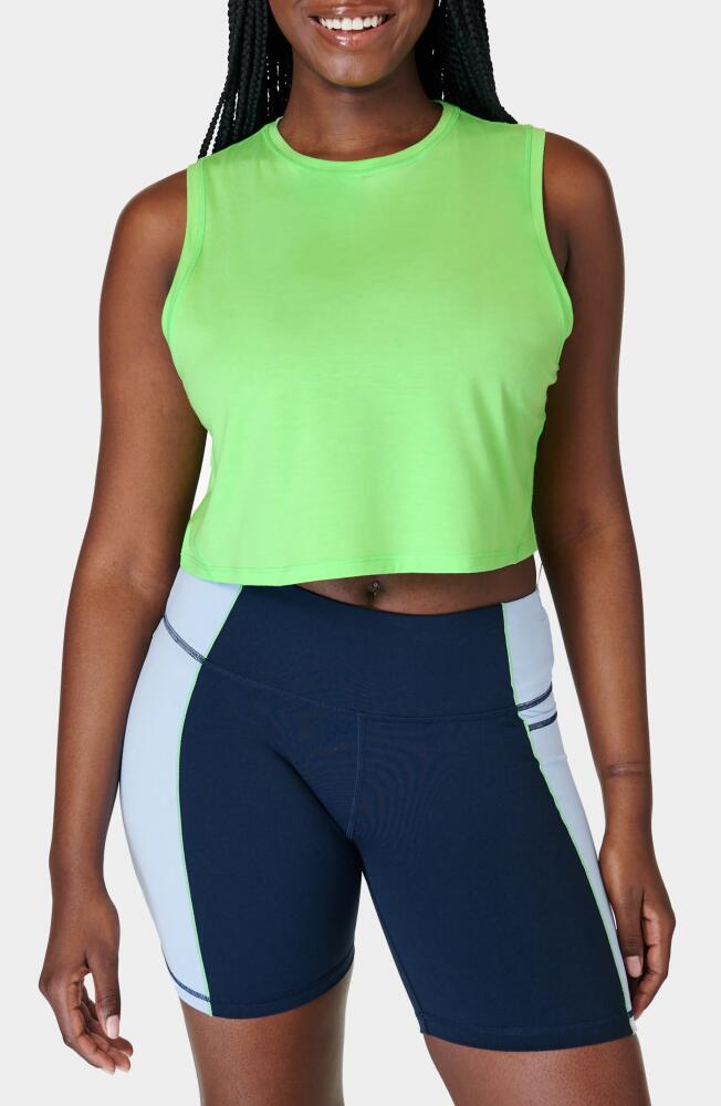 Sweaty Betty Breathe Easy Crop Seamless Muscle Tank in Zest Green Cover