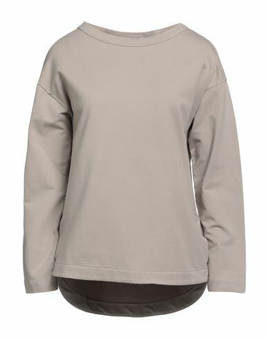 Alpha Studio Woman Sweatshirt Light brown Cotton, Elastane Cover