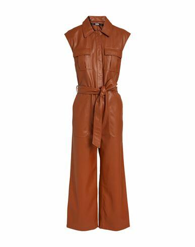 Karl Lagerfeld Woman Jumpsuit Tan Polyester Cover