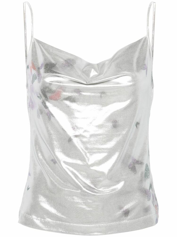 Margherita MACCAPANI Ita laminated tank top - Silver Cover