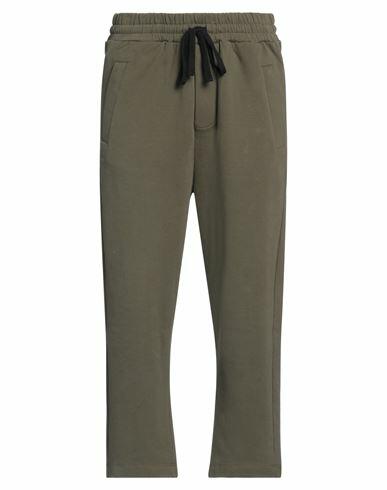 Thom Krom Man Pants Military green Cotton, Elastane Cover