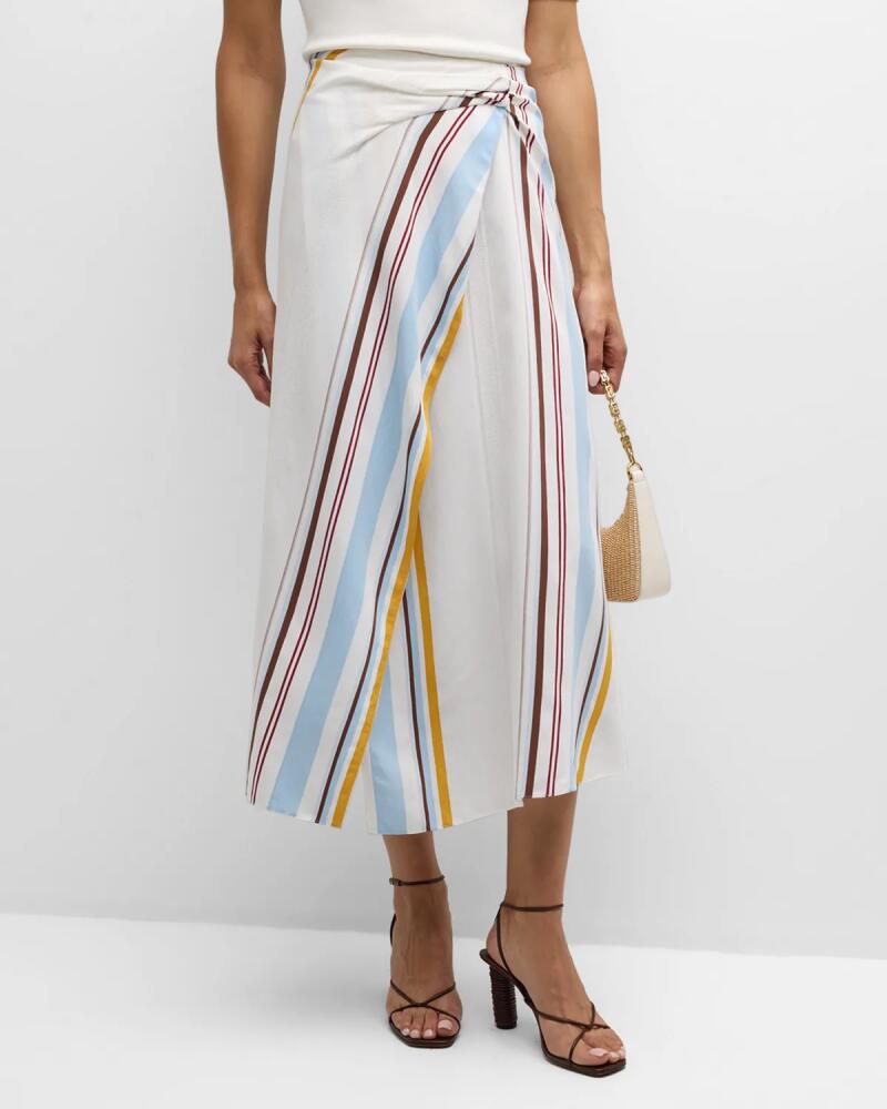 A.L.C. Clara Stripe Wrap Skirt Cover