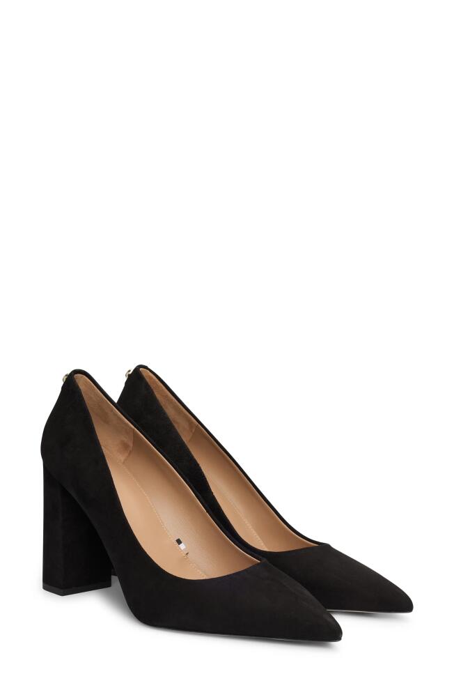 BOSS Janet Pointed Toe Pump in Black Cover