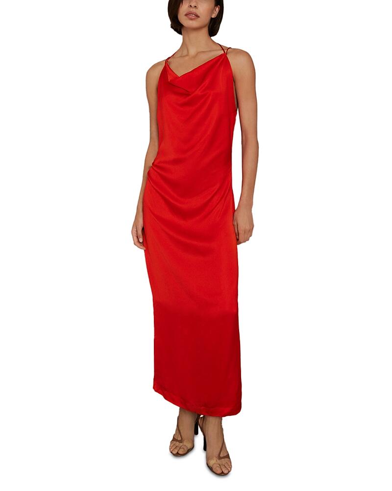 Reiss Lilah Cowl Neck Slip Midi Dress Cover