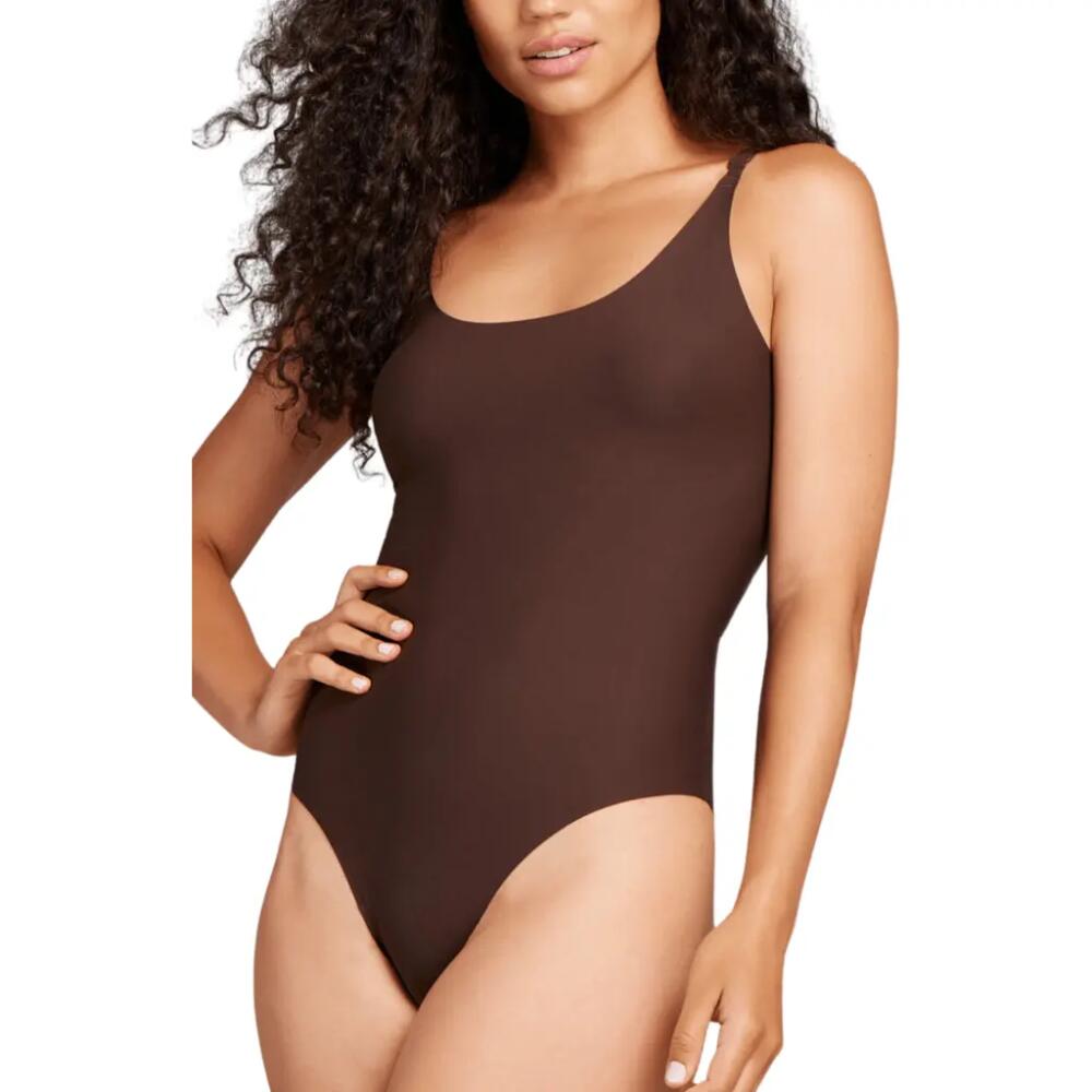 Siella No Show Body Suit in Coffee Bean Cover