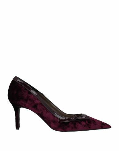 Divine Follie Woman Pumps Burgundy Textile fibers Cover