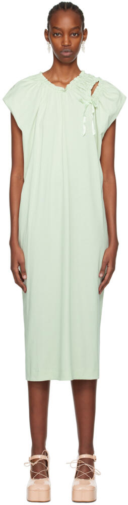 Simone Rocha Green Shoulder Bite Midi Dress Cover