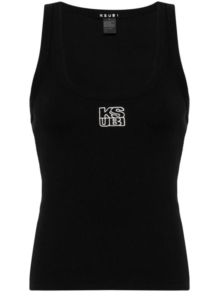 Ksubi Stacked Origin ribbed tank top - Black Cover