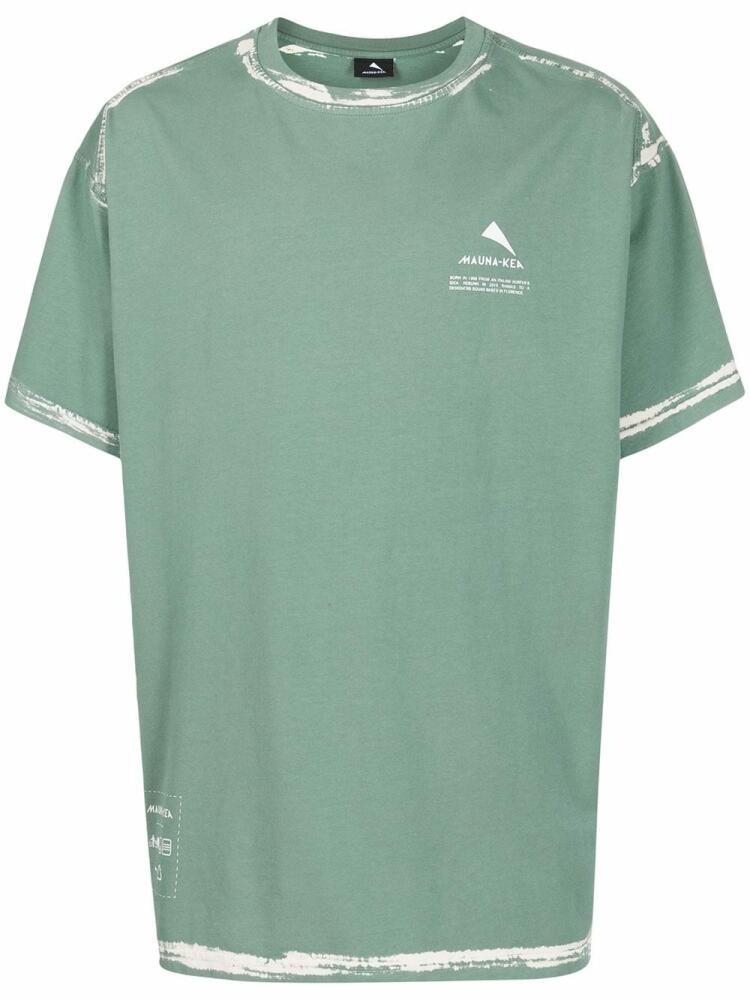 Mauna Kea painted-edge T-shirt - Green Cover