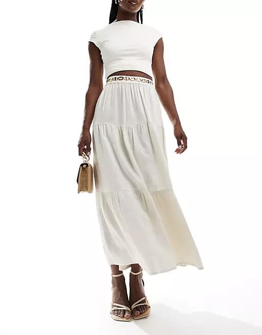 Nobody's Child Teri maxi skirt in stone-Neutral Cover