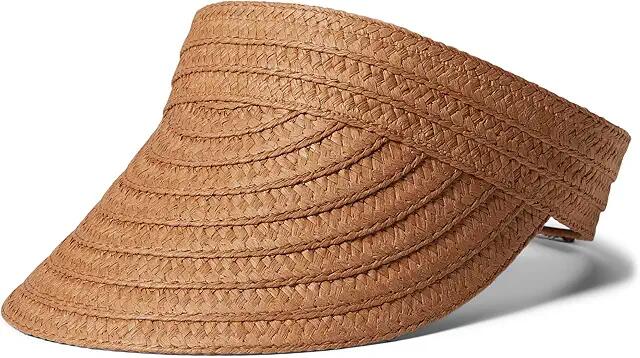 Madewell Packable Braided Straw Visor (Warm Nutmeg) Casual Visor Cover