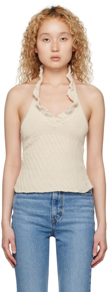 Gimaguas White Clovelly Tank Top Cover