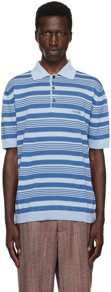 Marni Blue Striped Polo Cover