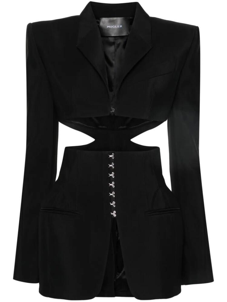 Mugler cut-out detailing blazer - Black Cover