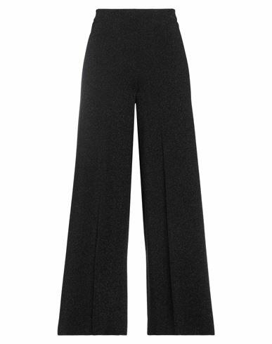 Circus Hotel Woman Pants Black Viscose, Polyamide Cover