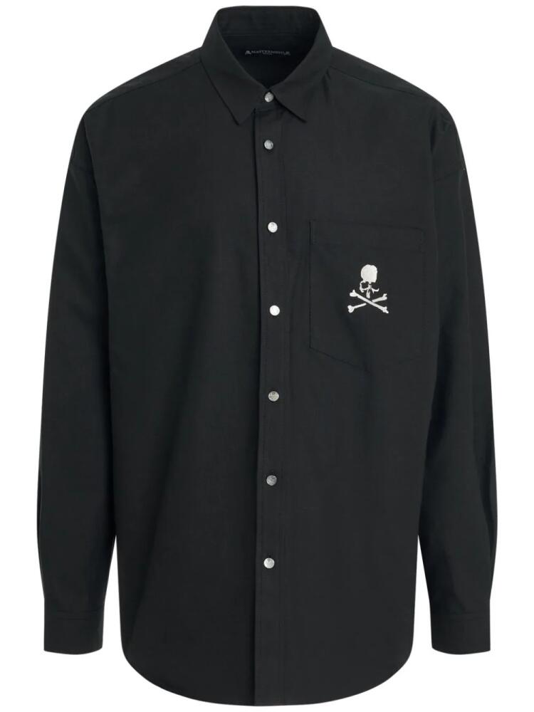 Mastermind World embroidered cotton shirt - Black Cover