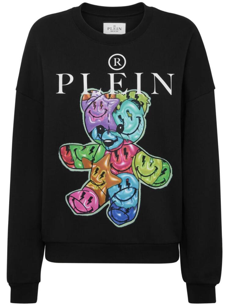 Philipp Plein logo-print cotton sweatshirt - Black Cover