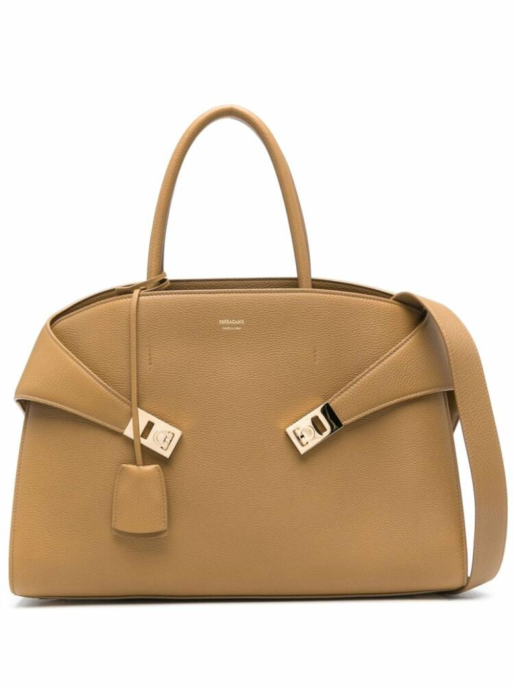 Ferragamo medium Hug tote bag - Neutrals Cover