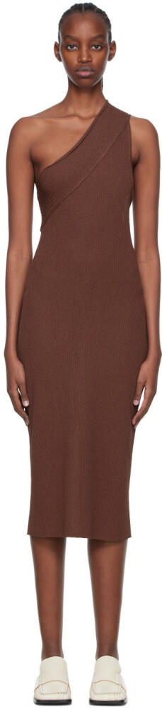 AERON Brown Martina Midi Dress Cover