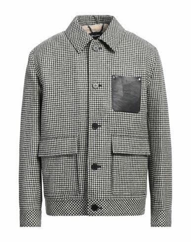 The Kooples Man Jacket Cream Wool, Polyurethane Cover