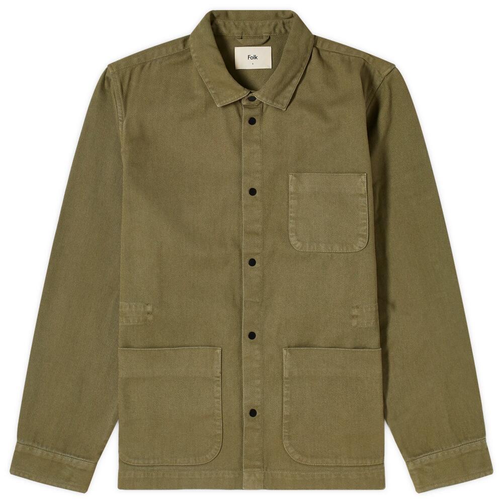 Folk Men's Assembly Jacket in Olive Cover