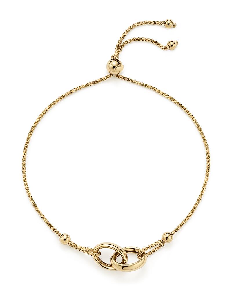 14K Yellow Gold Double Oval Wheat Chain Bracelet - Exclusive Cover