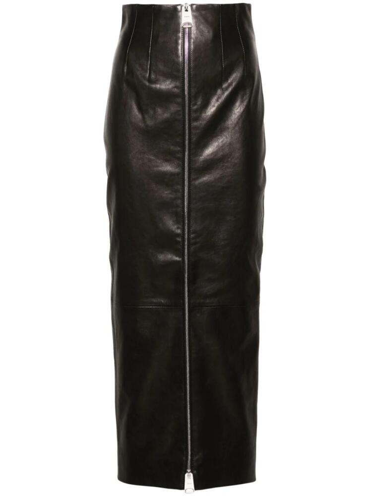 KHAITE Ruddy leather maxi skirt - Black Cover