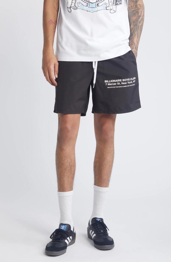 Billionaire Boys Club Mercer Drawstring Shorts in Black Cover