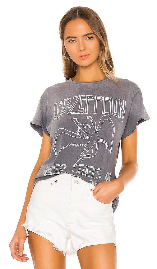 Madeworn Led Zeppelin United '77 Crew Tee in Grey Cover