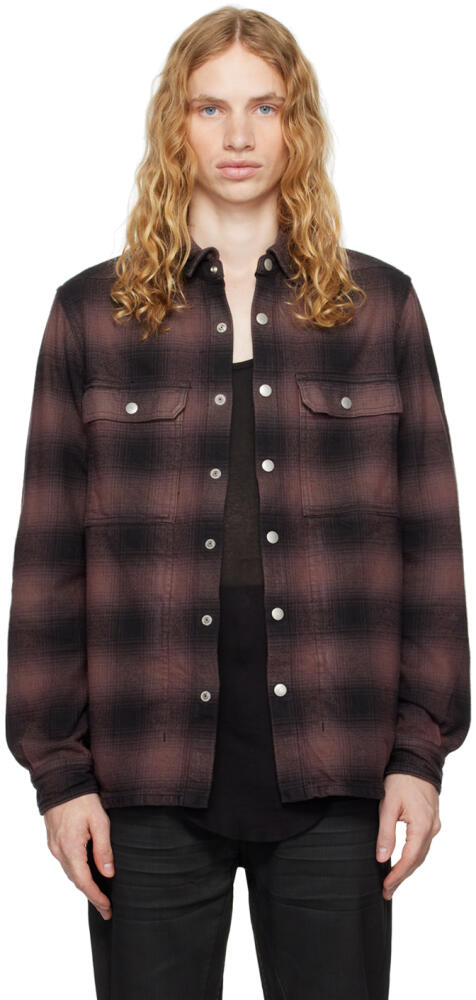 Rick Owens DRKSHDW Brown Porterville Outershirt Jacket Cover