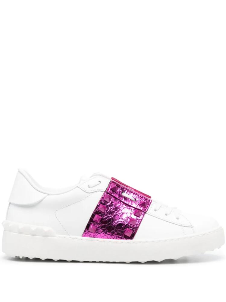 Valentino Garavani Rockstud metallic-detail sneakers - White Cover