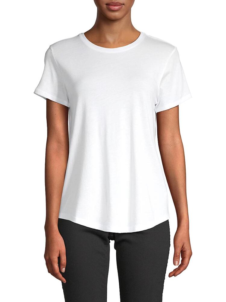 Vince Women's Pima Cotton Blend Tee - White Cover