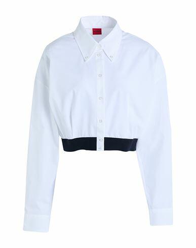 Hugo Woman Shirt White Cotton Cover