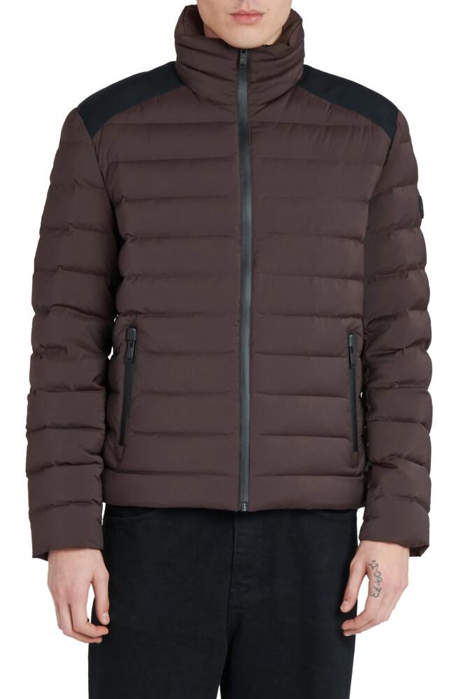 The Recycled Planet Company Stad Water Resistant Down Puffer Jacket in Dark Coffee Cover