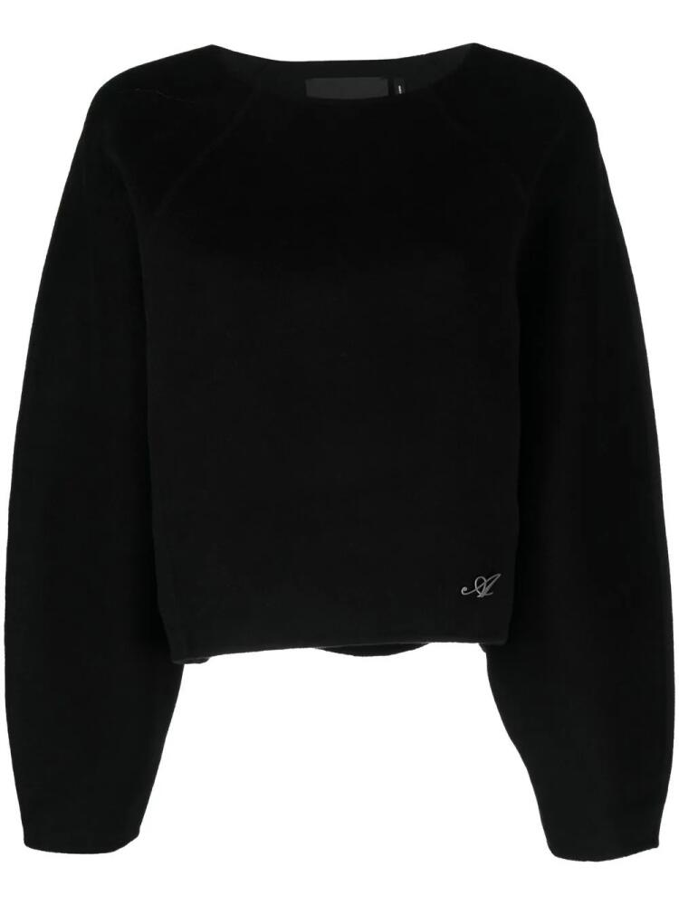 Axel Arigato logo-embroidered jumper - Black Cover